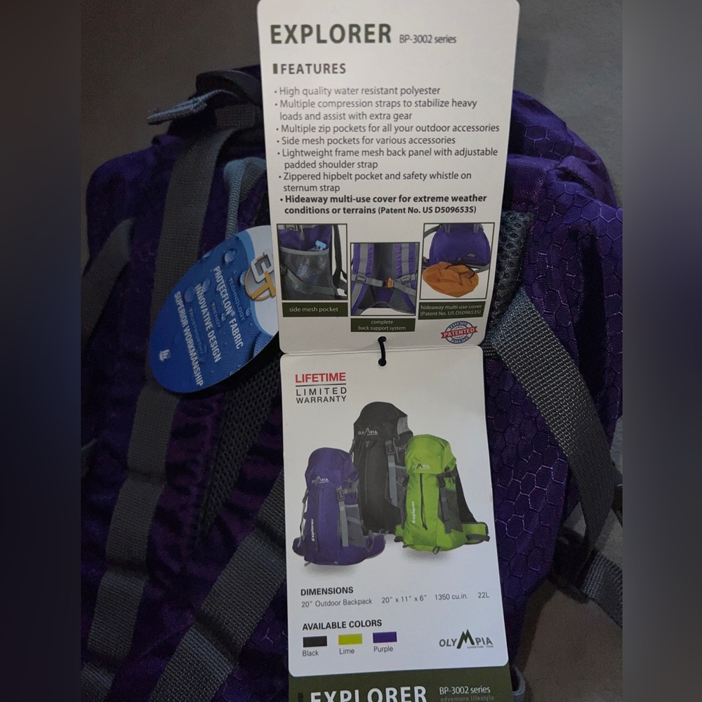 OLYMPIAUSA EXPLORER Backpack 22L - Picture 3 of 4